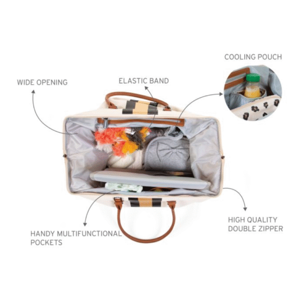 Childhome torba MOMMY BAG BIG Canvas Off White5