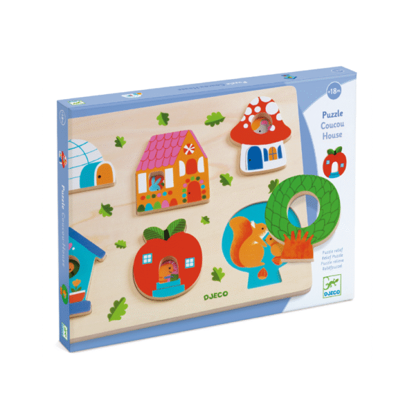 Djeco drvene puzzle Kuca