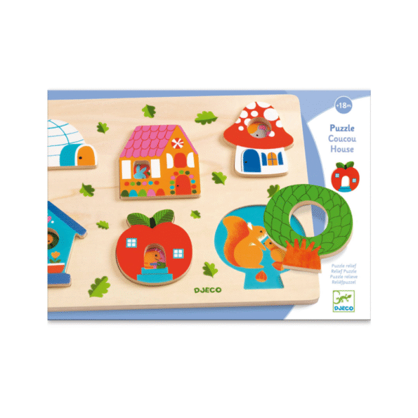 Djeco drvene puzzle Kuca2