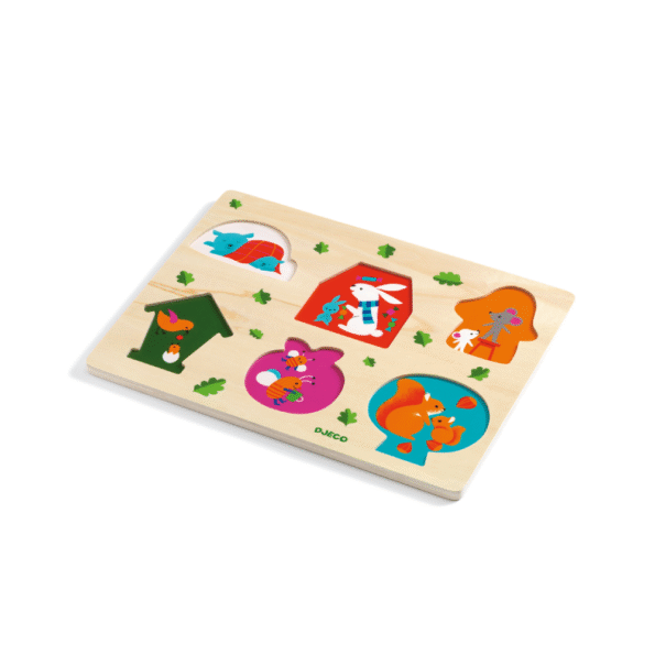 Djeco drvene puzzle Kuca3