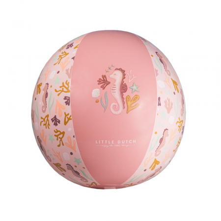 Little-Dutch-lopta-na-napuhavanje-Ocean-Dreams-Pink-35-cm