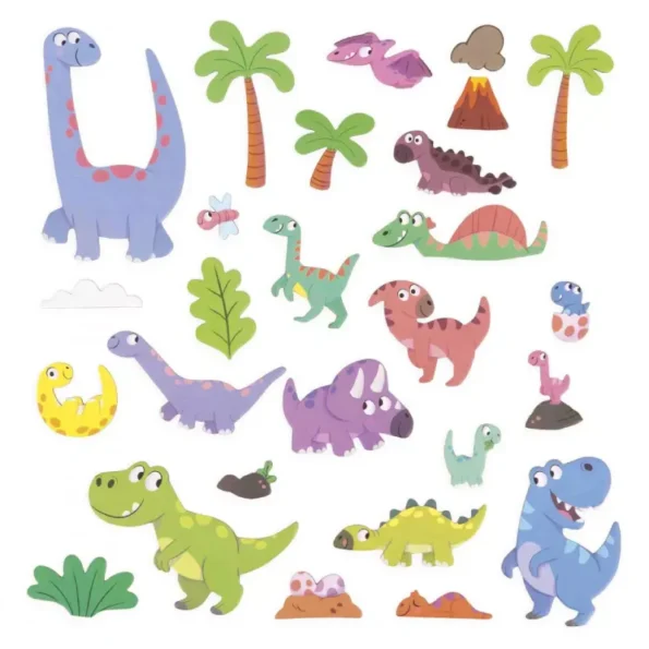 Janod magnetna knjiga - Dinosauri