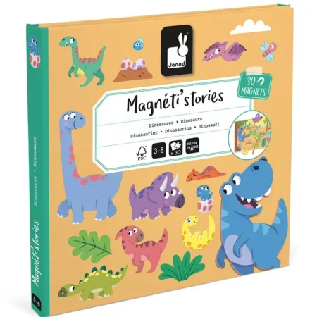 Janod magnetna knjiga - Dinosauri