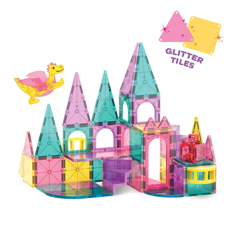 Magna-Tiles magnetne pločice - CASTLE DLX + microMAGS set 48 kom-3 Magna-Tiles magnetne pločice - CASTLE DLX + microMAGS set 48 kom