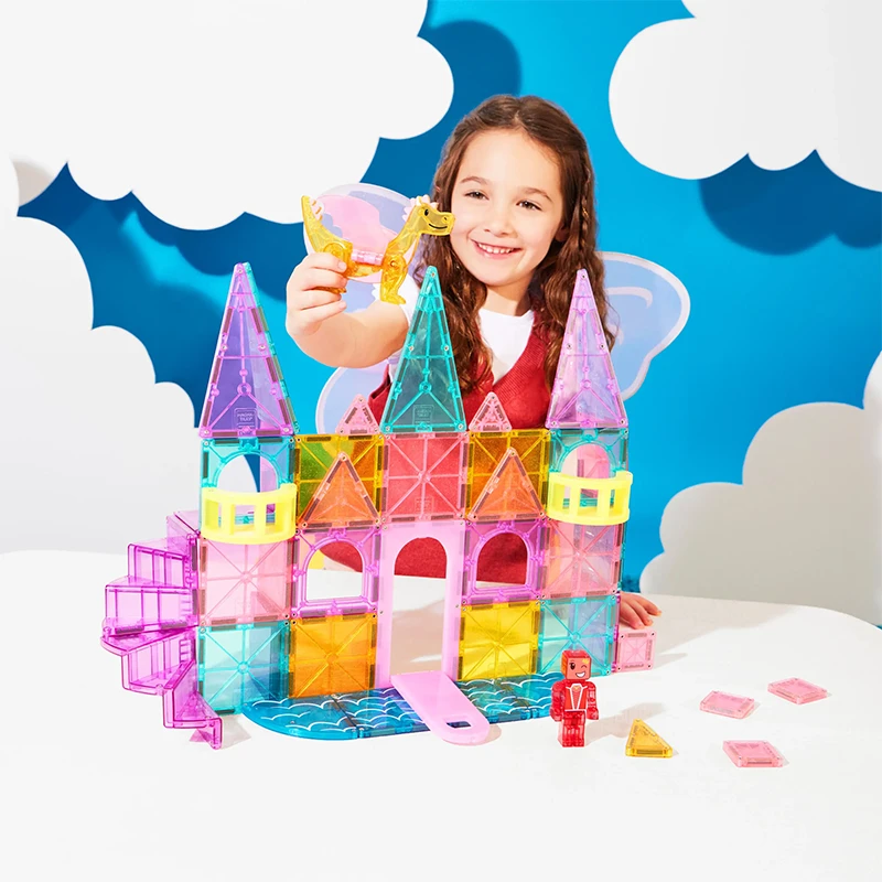 Magna-Tiles magnetne pločice - CASTLE DLX + microMAGS set 48 kom-4 Magna-Tiles magnetne pločice - CASTLE DLX + microMAGS set 48 kom