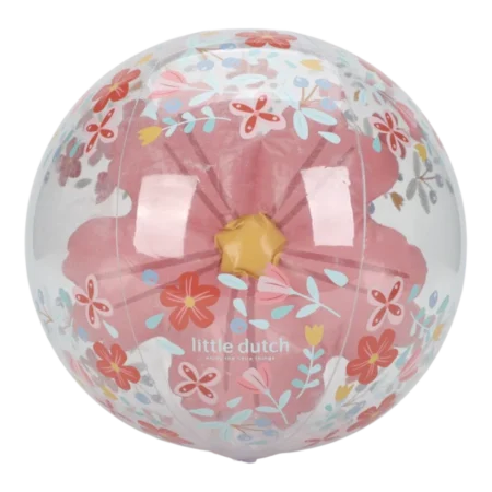 Little Dutch 3D lopta na napuhavanje Pink Flowers 35 cm
