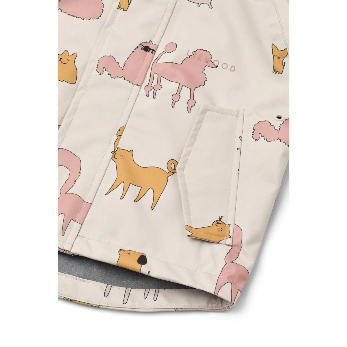 Liewood Manu set za kišu - Cats and Dogs - Sandy - 5