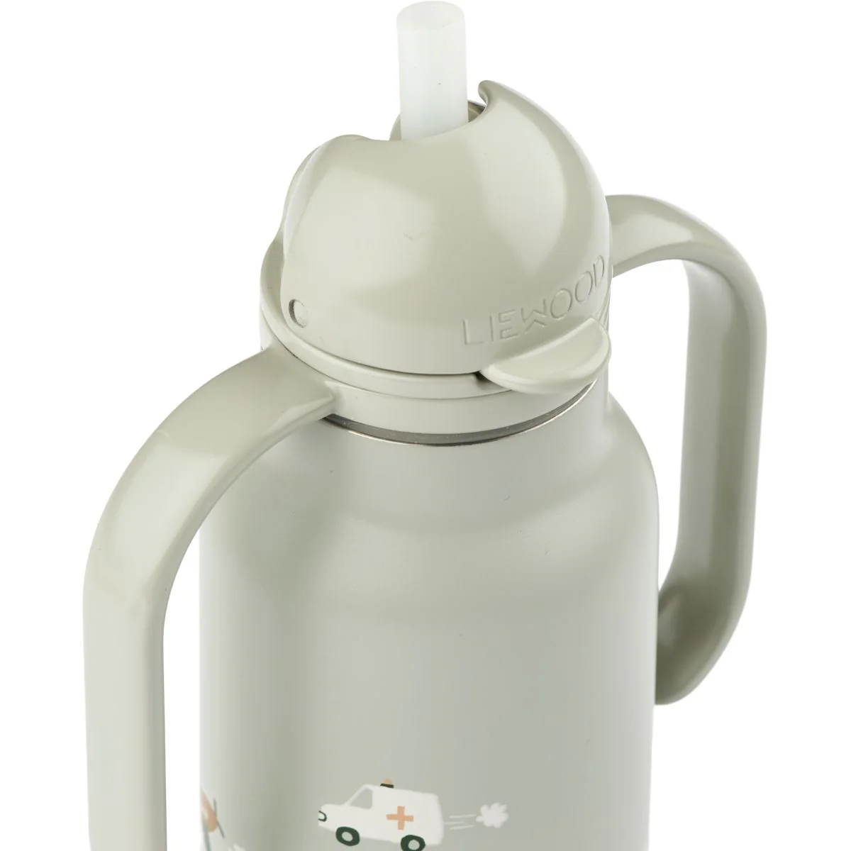Liewood boca Kimmie 250 ml - Vehicles : Dove blue - 1