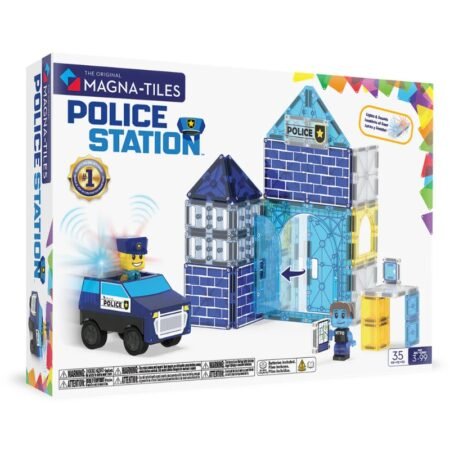Magna-Tiles magnetne pločice - Policijska stanica 35 kom.