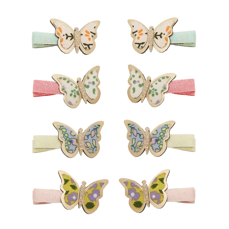 182037-23-floral-butterfly-mini-clips-_699425c3458b6_2000x2000r Six pastel butterfly hair clips with fabric bands arranged in two columns (mint, pink, yellow, cream).