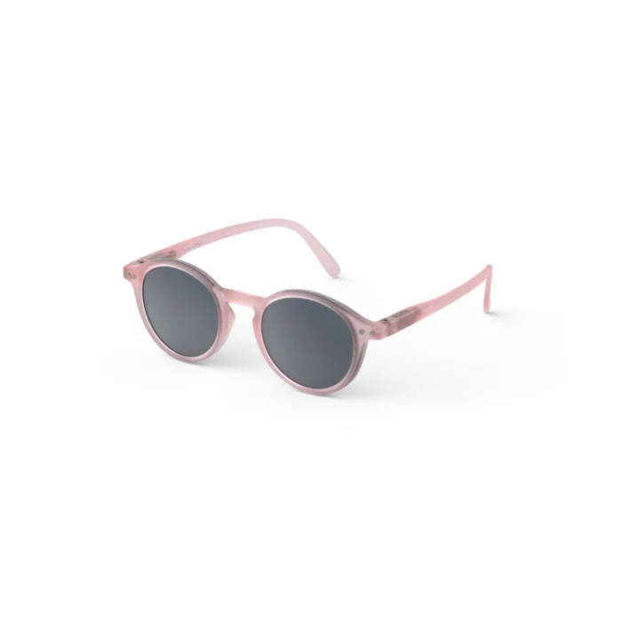 253_699db06399789_700x700r Pink round sunglasses with dark gray lenses on a white background.