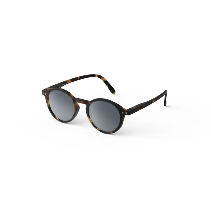 258_699daf5b11d27_700x700r Tortoiseshell round sunglasses with dark gray lenses on a white background.