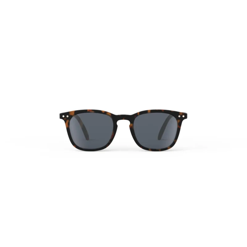 297_699db2ec6e35d_2000x2000r Front view of tortoiseshell sunglasses with dark lenses on a white background.