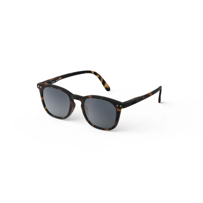 298_699db2ec8fa4f_700x700r Tortoiseshell sunglasses with dark lenses on a white background, shown from a slight angle.