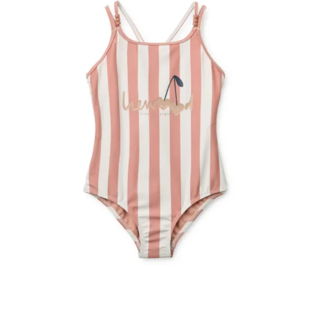 Liewood Suna kupaći ksotim na pruge - Coral blush / creme de la creme stripe